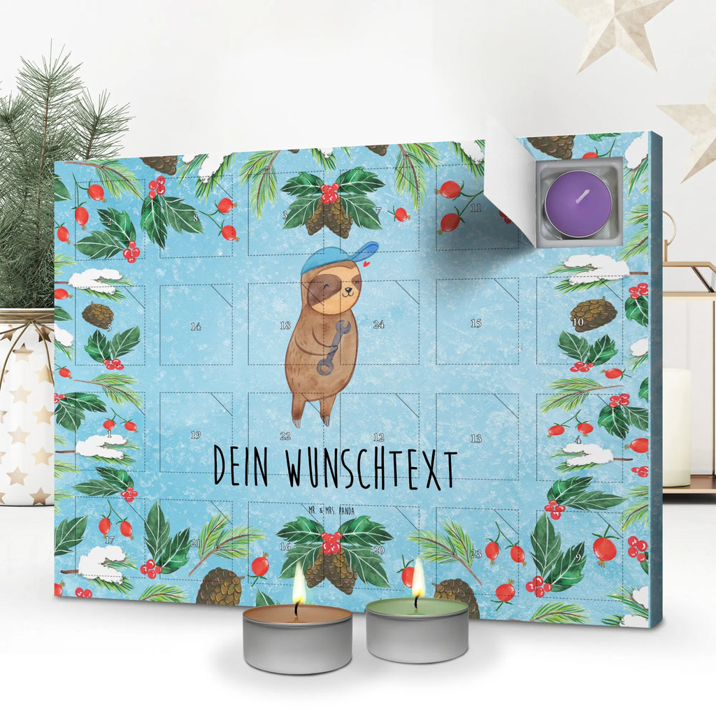 Personalisierter Duftkerzen Adventskalender Faultier Vater Personalisierter Duftkerzen Adventskalender, Vatertag Geschenk, Papa Geschenke, Vater Geburtstag, Vater Handwerker, Vatertag, Papi Geschenk, Papa Geschenk, Vater Geschenk