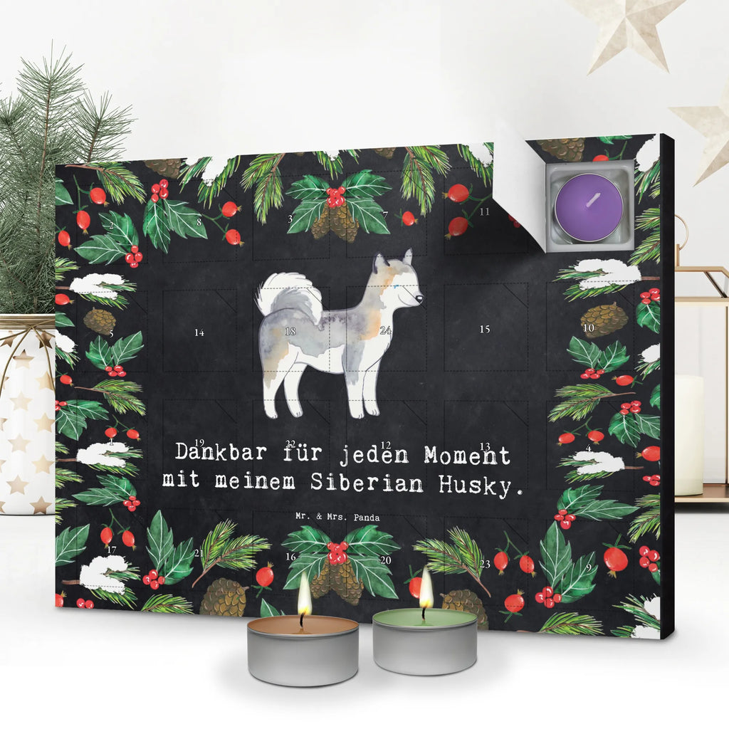 Scented candle advent calendar Siberian Husky Moment gift, animal lover, giving, dog breed, purebred dog, dog owner, puppy