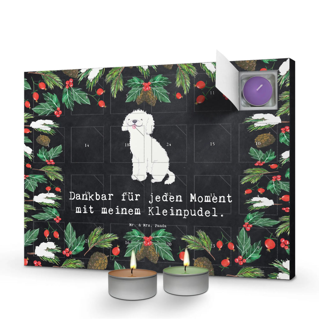 Scented candle advent calendar Miniature Poodle Moment gift, animal lover, giving, dog breed, purebred dog, dog owner, puppy