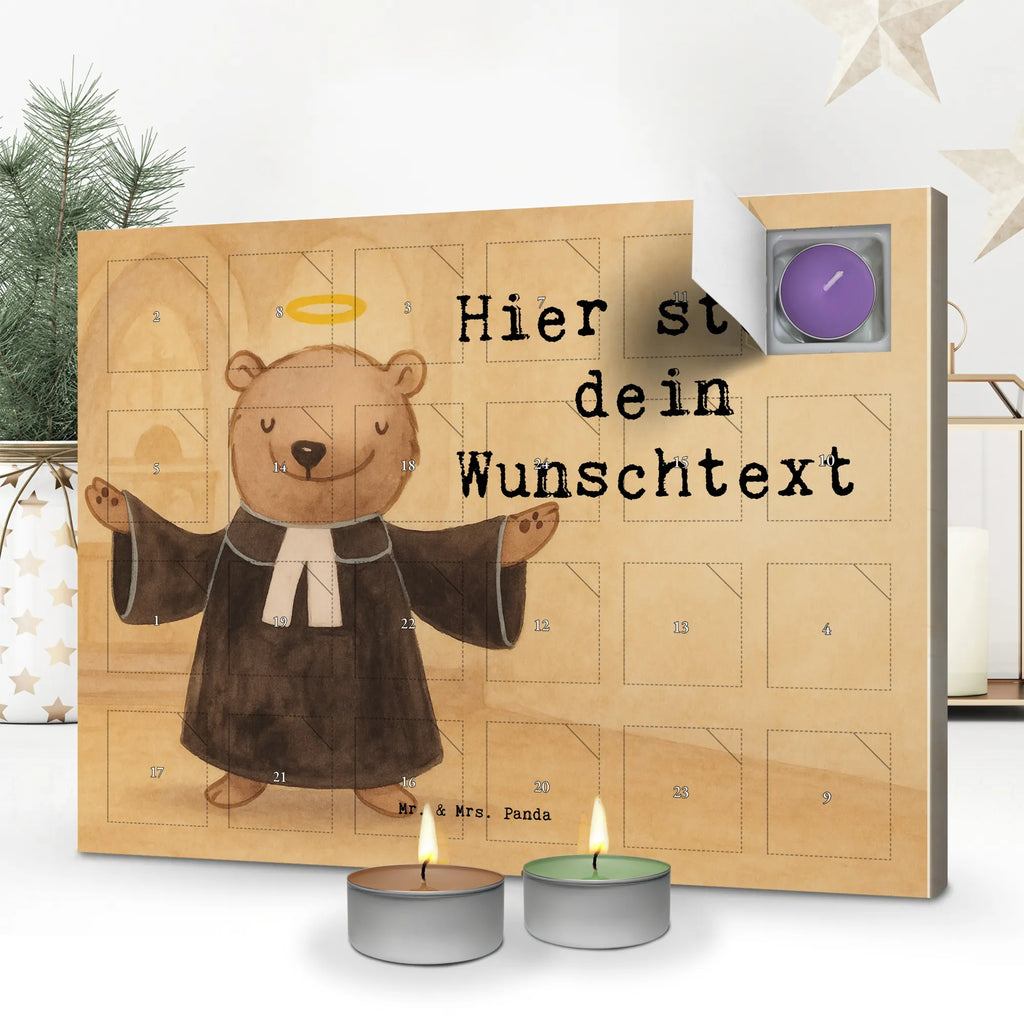 Personalisierter Duftkerzen Adventskalender Pastor Leidenschaft Design Personalisierter Duftkerzen Adventskalender, Geschenk, Schenken, Jubiläum, Danke, Dankeschön, Beruf, Ausbildung, Abschied, Rente, Kollege, Kollegin, Arbeitskollege, Mitarbeiter, Firma, Prediger<br />Priester, Pastor, Theologe, Pfarrer, Kirche, Diener Gottes<br />Geistlicher