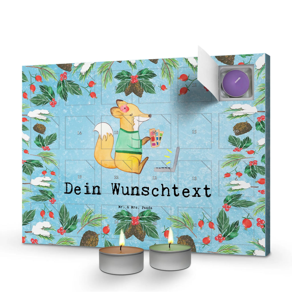 Personalisierter Duftkerzen Adventskalender Grafikerin Leidenschaft Personalisierter Duftkerzen Adventskalender, Geschenk, Schenken, Jubiläum, Danke, Dankeschön, Beruf, Ausbildung, Abschied, Rente, Kollege, Kollegin, Arbeitskollege, Mitarbeiter, Firma, Grafikerin, Grafikdesignerin, Mediengestalter, Designer