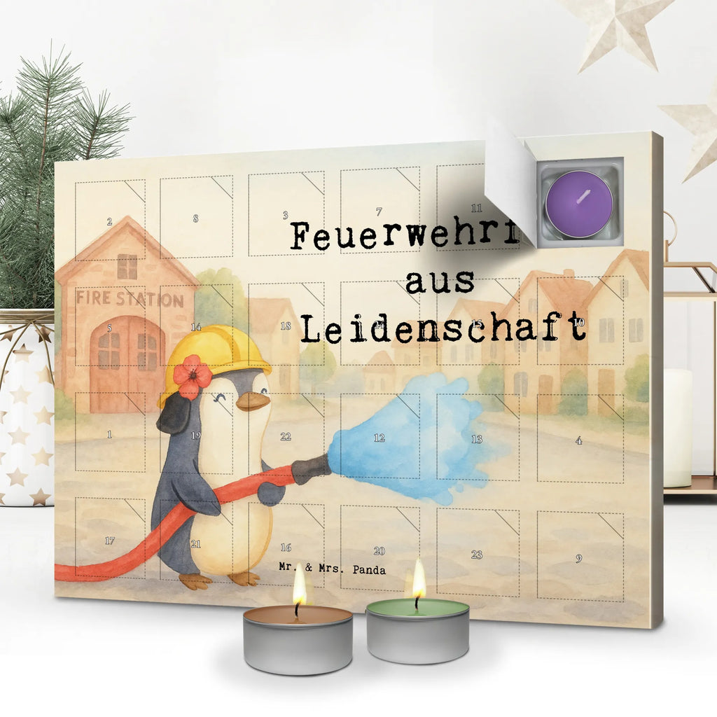 Scented candle advent calendar Firewoman Passion Design gift, sayings, gift idea, best, farewell gift, passing exam, anniversary, retirement, promotion, job start, profession