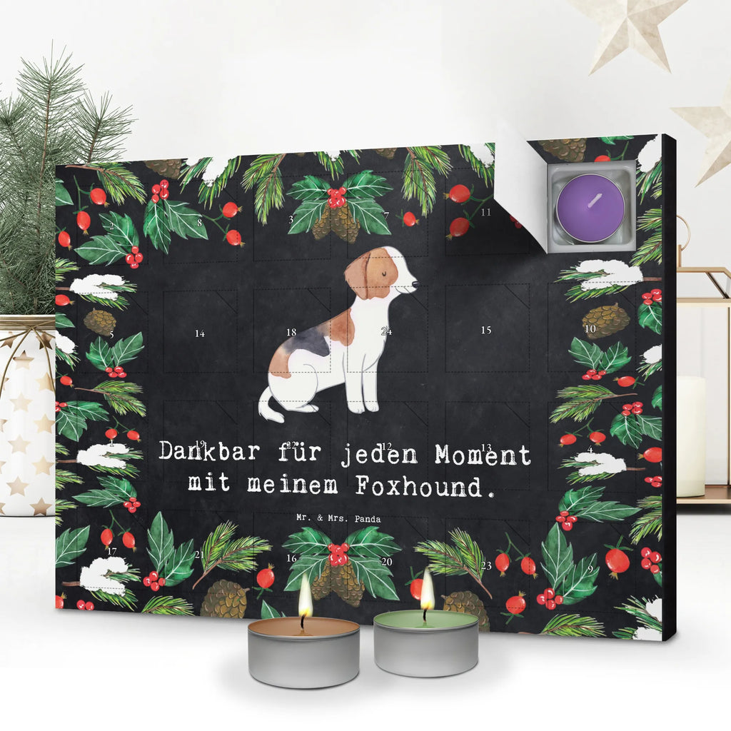Scented candle advent calendar Foxhound moment gift, animal lover, giving, dog breed, purebred dog, dog owner, puppy