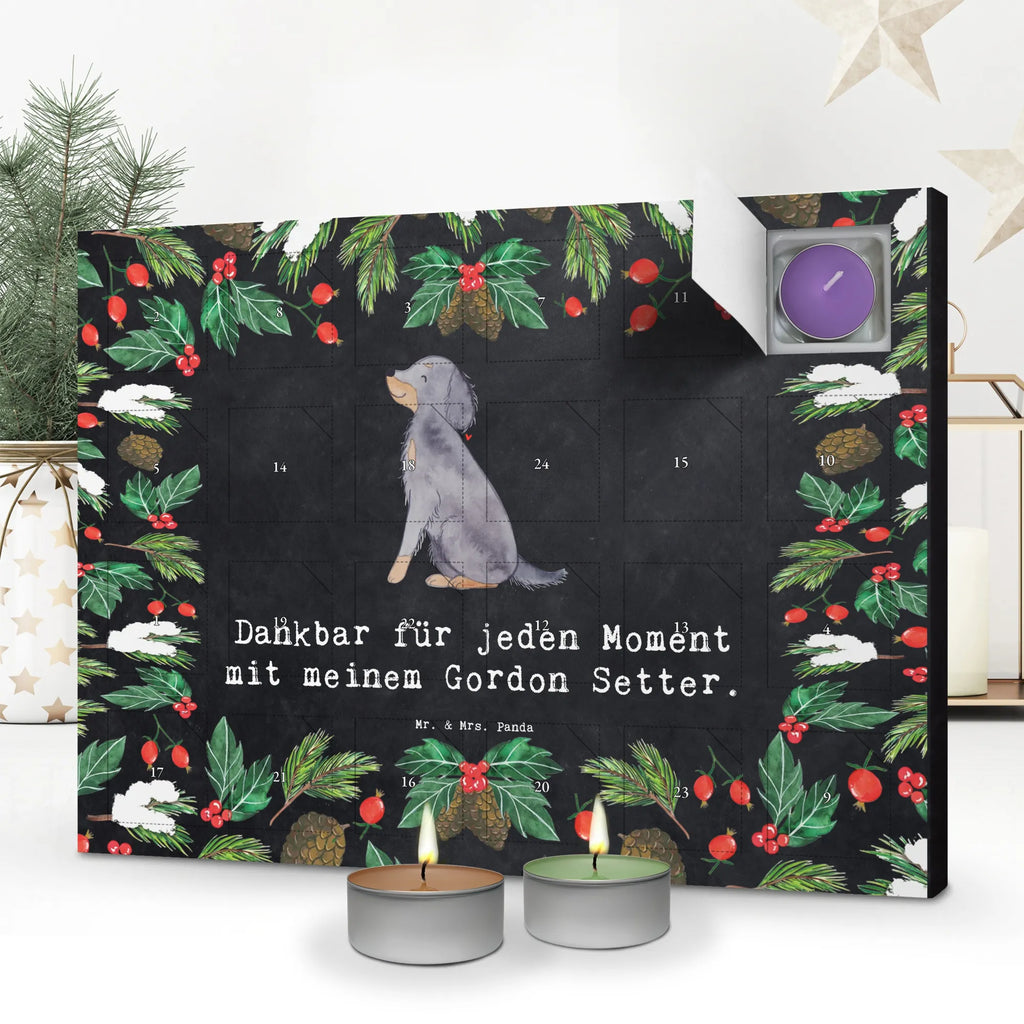 Scented candle advent calendar Gordon Setter Moment gift, animal lover, giving, dog breed, purebred dog, dog owner, puppy