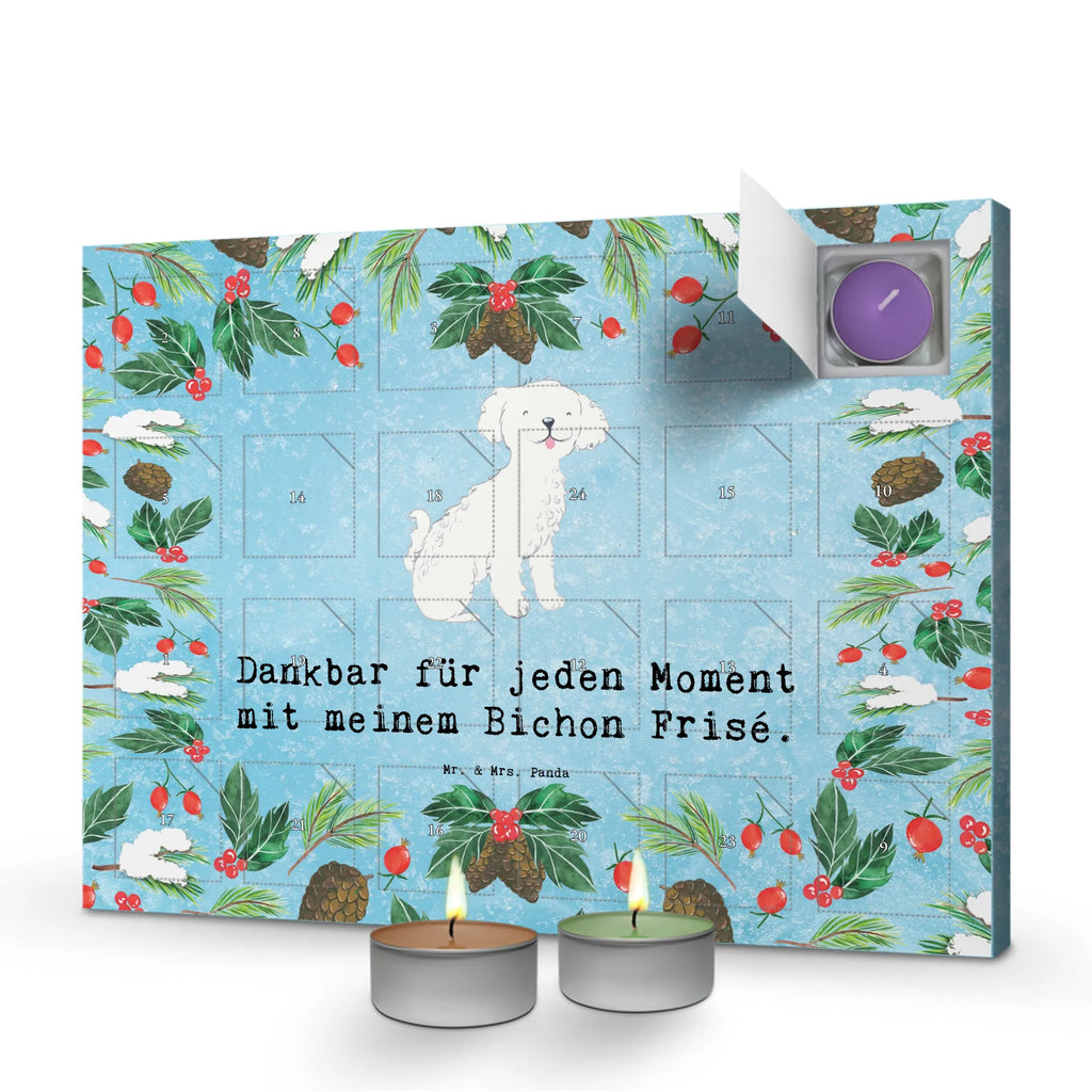Scented candle advent calendar Bichon Frise Moment gift, animal lover, giving, dog breed, purebred dog, dog owner, puppy