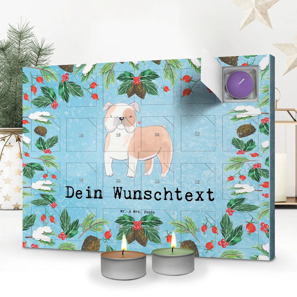 Personalisierter Duftkerzen Adventskalender Englische Bulldogge Moment Personalisierter Duftkerzen Adventskalender, Geschenk, Schenken, Hund, Hunderasse, Rassehund, Hundebesitzer, Tierfreund, Welpe, Englische Bulldogge, English Bulldog