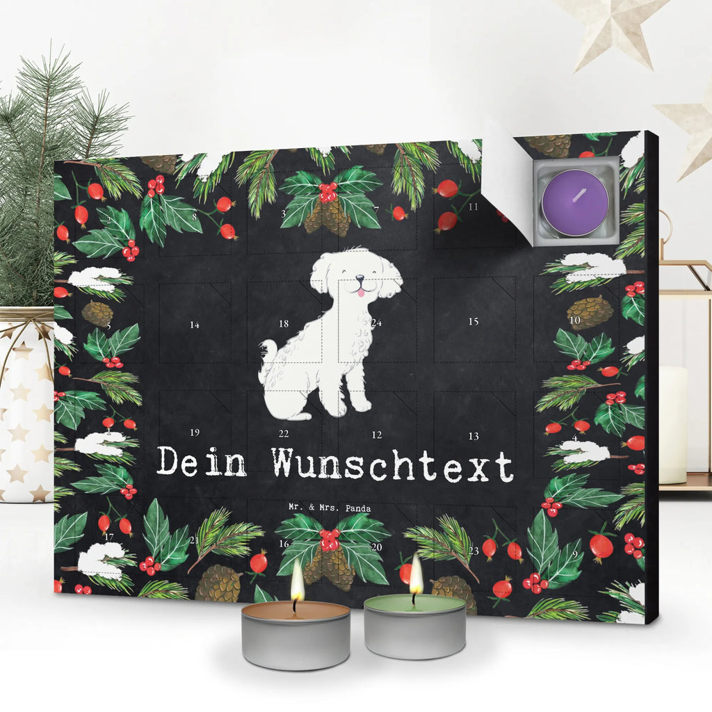Personalisierter Duftkerzen Adventskalender Bichon Frisé Moment Personalisierter Duftkerzen Adventskalender, Geschenk, Schenken, Hund, Hunderasse, Rassehund, Hundebesitzer, Tierfreund, Welpe, Bichon Frisé