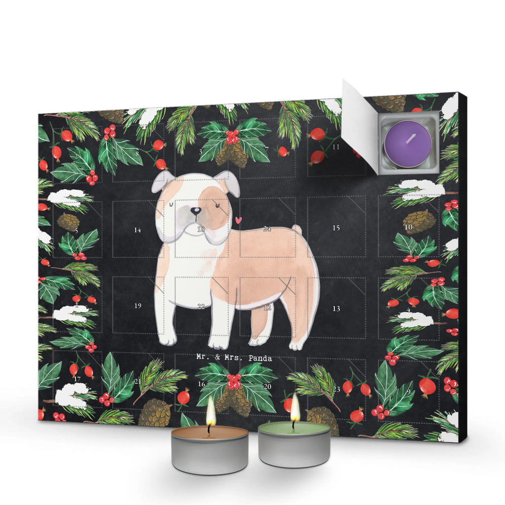 Scented candle advent calendar English Bulldog Moment gift, animal lover, giving, dog breed, purebred dog, dog owner, puppy