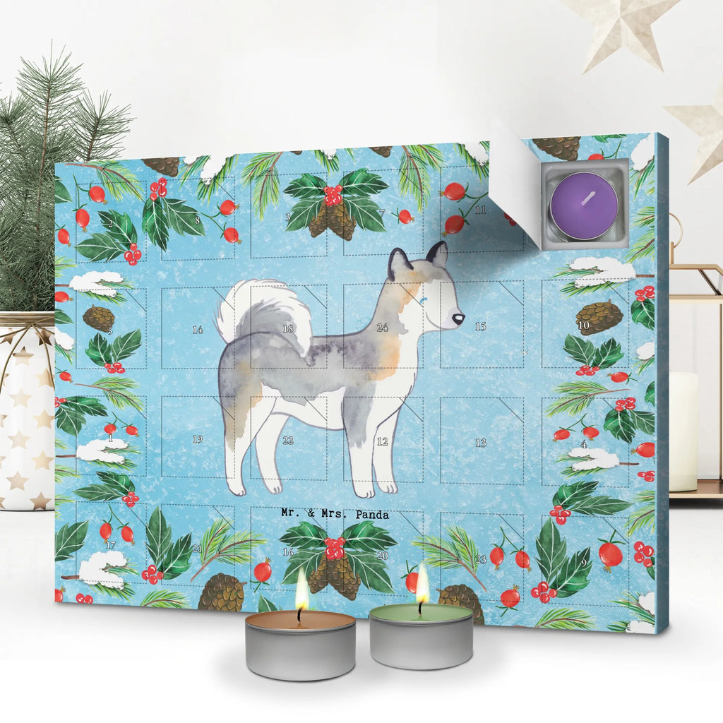 Scented candle advent calendar Siberian Husky Moment gift, animal lover, giving, dog breed, purebred dog, dog owner, puppy
