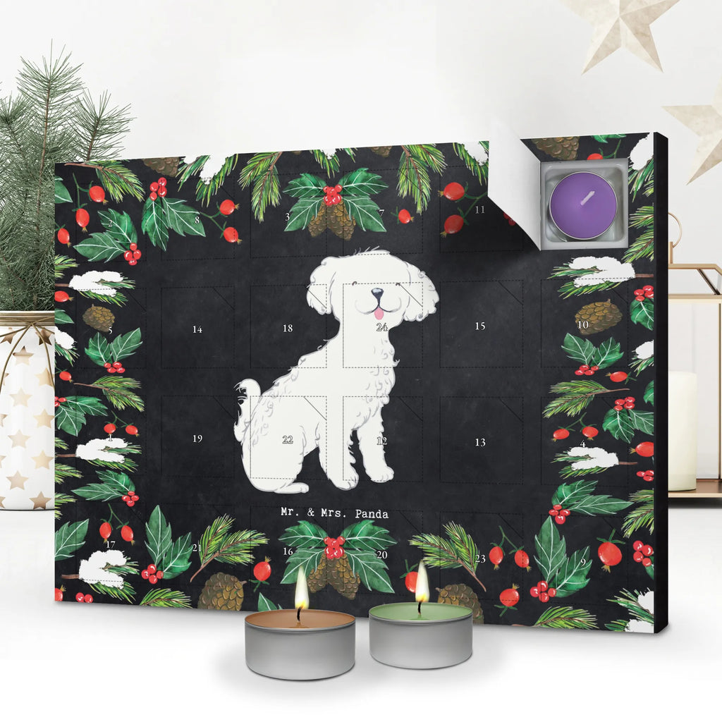 Scented candle advent calendar Bichon Frise Moment gift, animal lover, giving, dog breed, purebred dog, dog owner, puppy