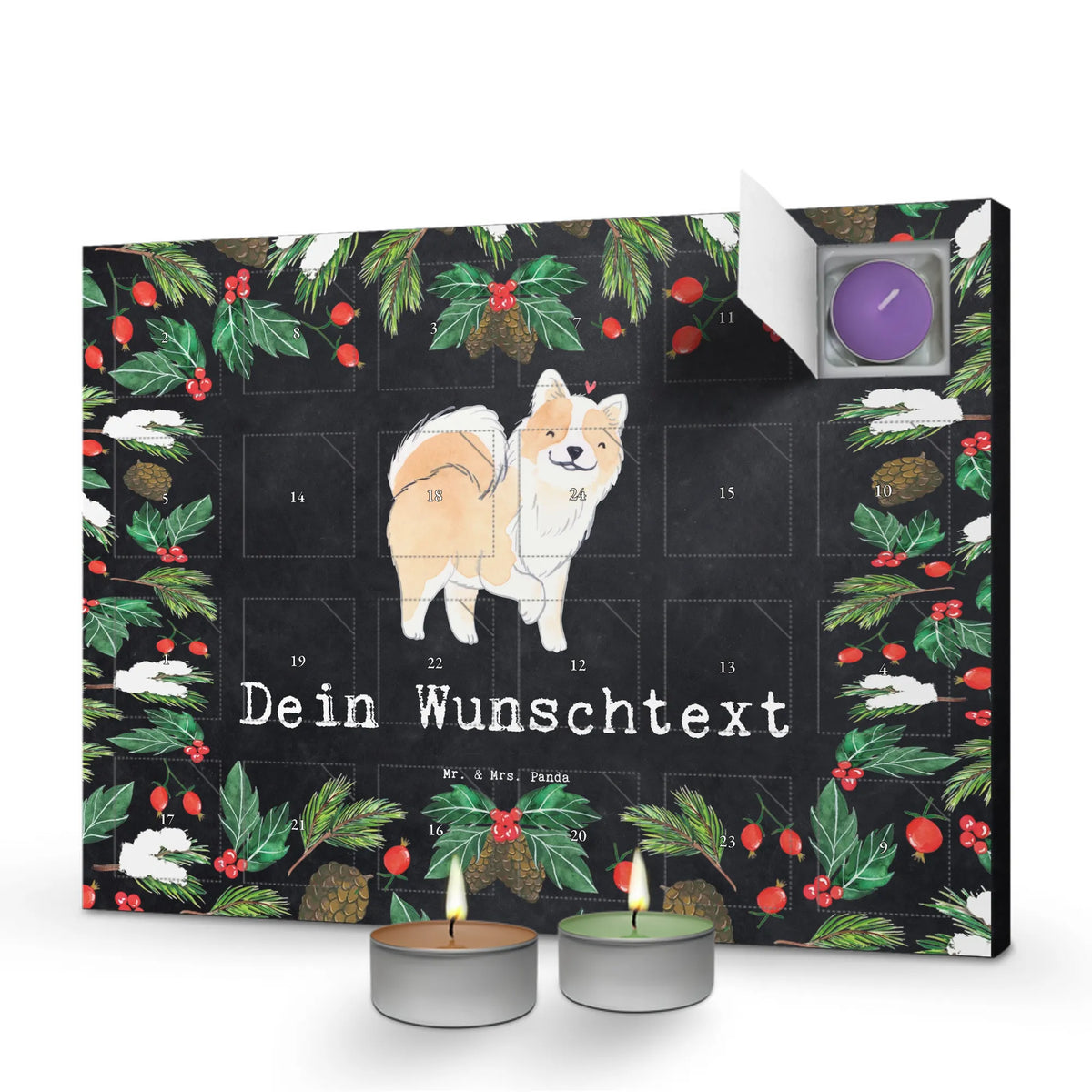 Personalisierter Duftkerzen Adventskalender Islandhund Moment Personalisierter Kerzen Adventskalender, Adventskalender personalisiert mit Namen, Kerzen Adventskalender personalisiert, Duftkalender personalisiert, Duftkerzen Adventskalender mit Namen, Personalisierter Duftkerzen Adventskalender, Adventskalender Duftkerzen personalisiert, Adventskalender Kerzen personalisiert, Kerzenkalender personalisiert, Duftkerzen Adventskalender personalisiert, Personalisierter Adventskalender Erwachsene, Kerzen Adventskalender mit Namen, Hunderasse, Rassehund, Hundebesitzer, Tierfreund, Welpe, Hund, Schenken, Geschenk, Isländischer Schäferhund, Islandhund