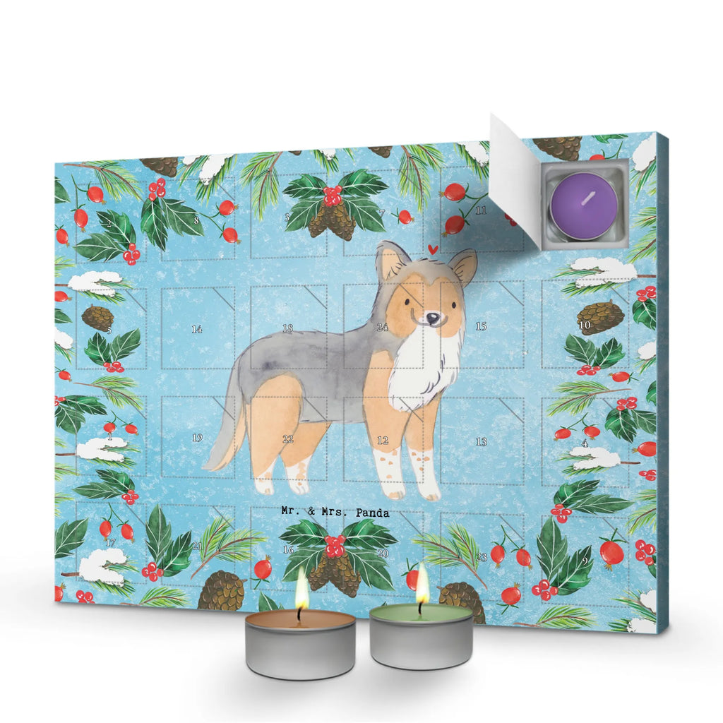 Scented candle advent calendar Shetland Sheepdog moment gift, animal lover, giving, dog breed, purebred dog, dog owner, puppy