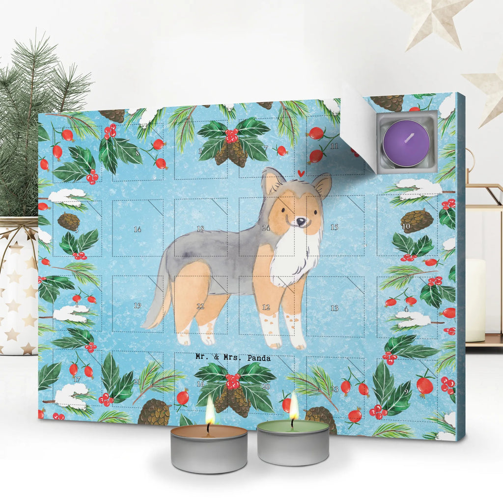 Scented candle advent calendar Shetland Sheepdog moment gift, animal lover, giving, dog breed, purebred dog, dog owner, puppy