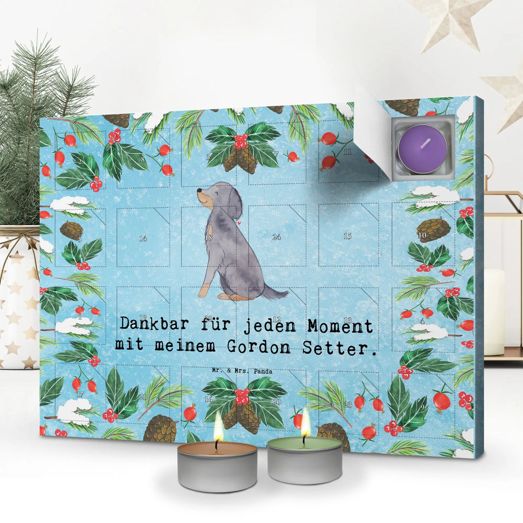 Scented candle advent calendar Gordon Setter Moment gift, animal lover, giving, dog breed, purebred dog, dog owner, puppy