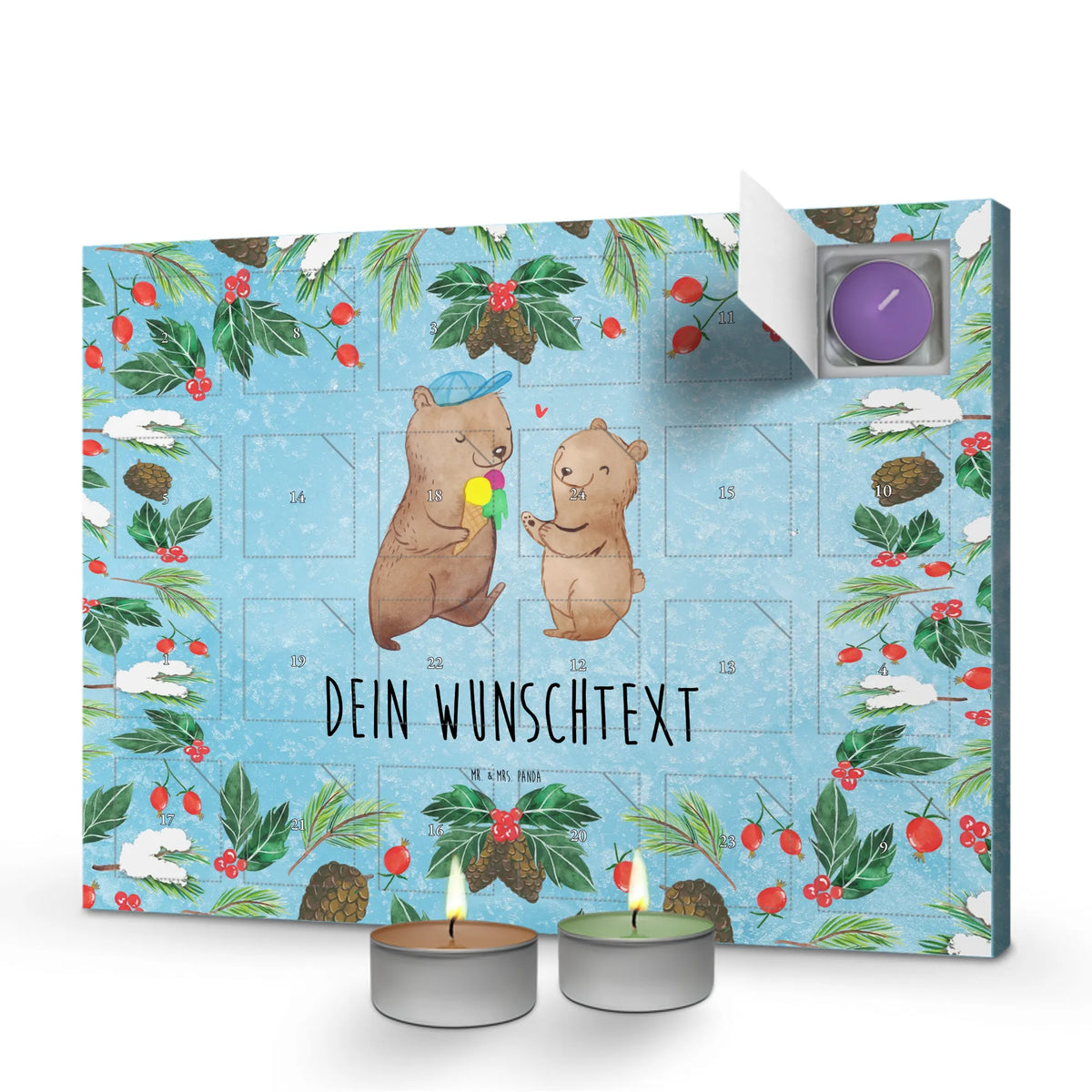 Personalisierter Duftkerzen Adventskalender Bären Papa|p:1998363|h:0fa66498a3c2f2db9b199d2b93a5643f