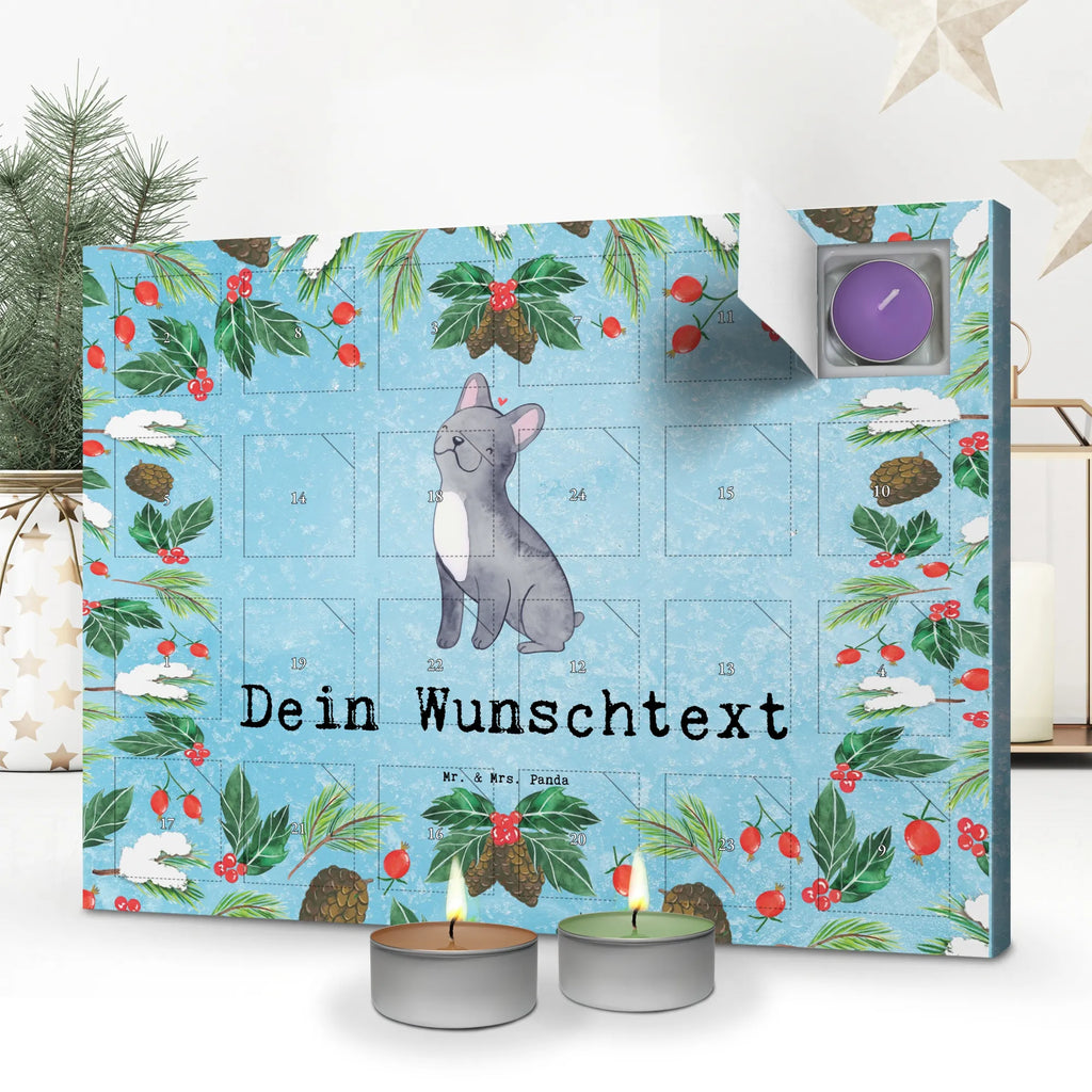  Francuski buldog Chwila Personalisierter Duftkerzen Adventskalender, Geschenk, Schenken, Hund, Hunderasse, Rassehund, Hundebesitzer, Tierfreund, Welpe, Französische Bulldogge