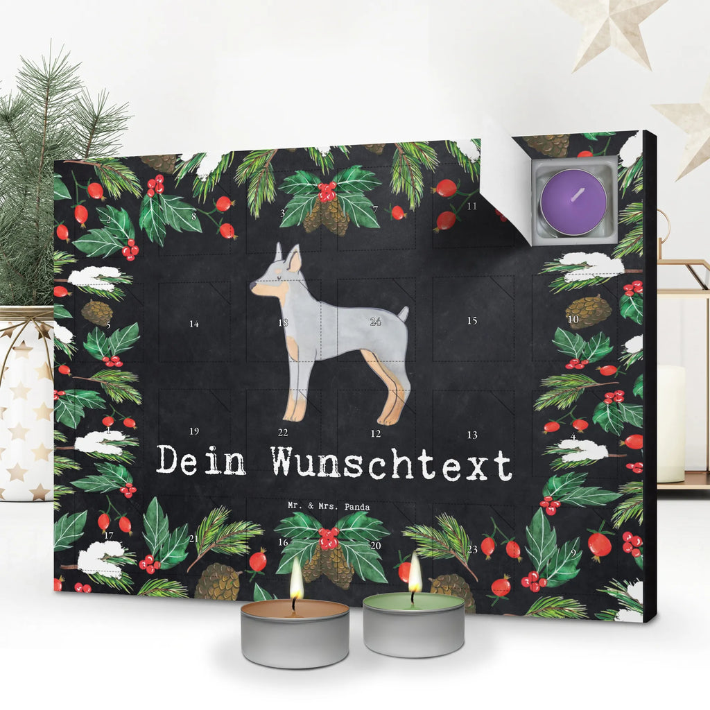 Personalisierter Duftkerzen Adventskalender Dobermann Pinscher Moment Personalisierter Duftkerzen Adventskalender, Geschenk, Schenken, Hund, Hunderasse, Rassehund, Hundebesitzer, Tierfreund, Welpe, Dobermann Pinscher