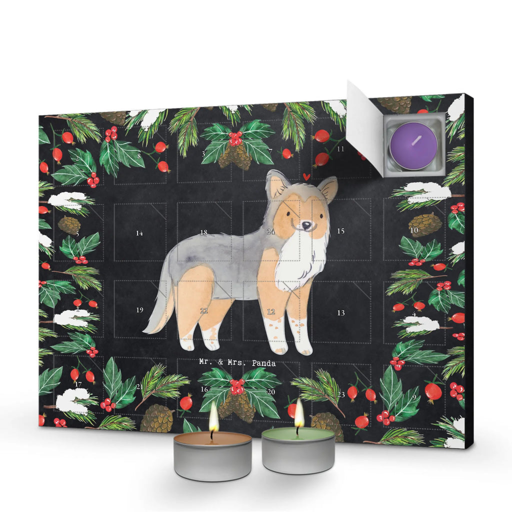 Scented candle advent calendar Shetland Sheepdog moment gift, animal lover, giving, dog breed, purebred dog, dog owner, puppy