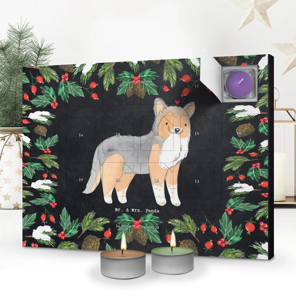 Scented candle advent calendar Shetland Sheepdog moment gift, animal lover, giving, dog breed, purebred dog, dog owner, puppy