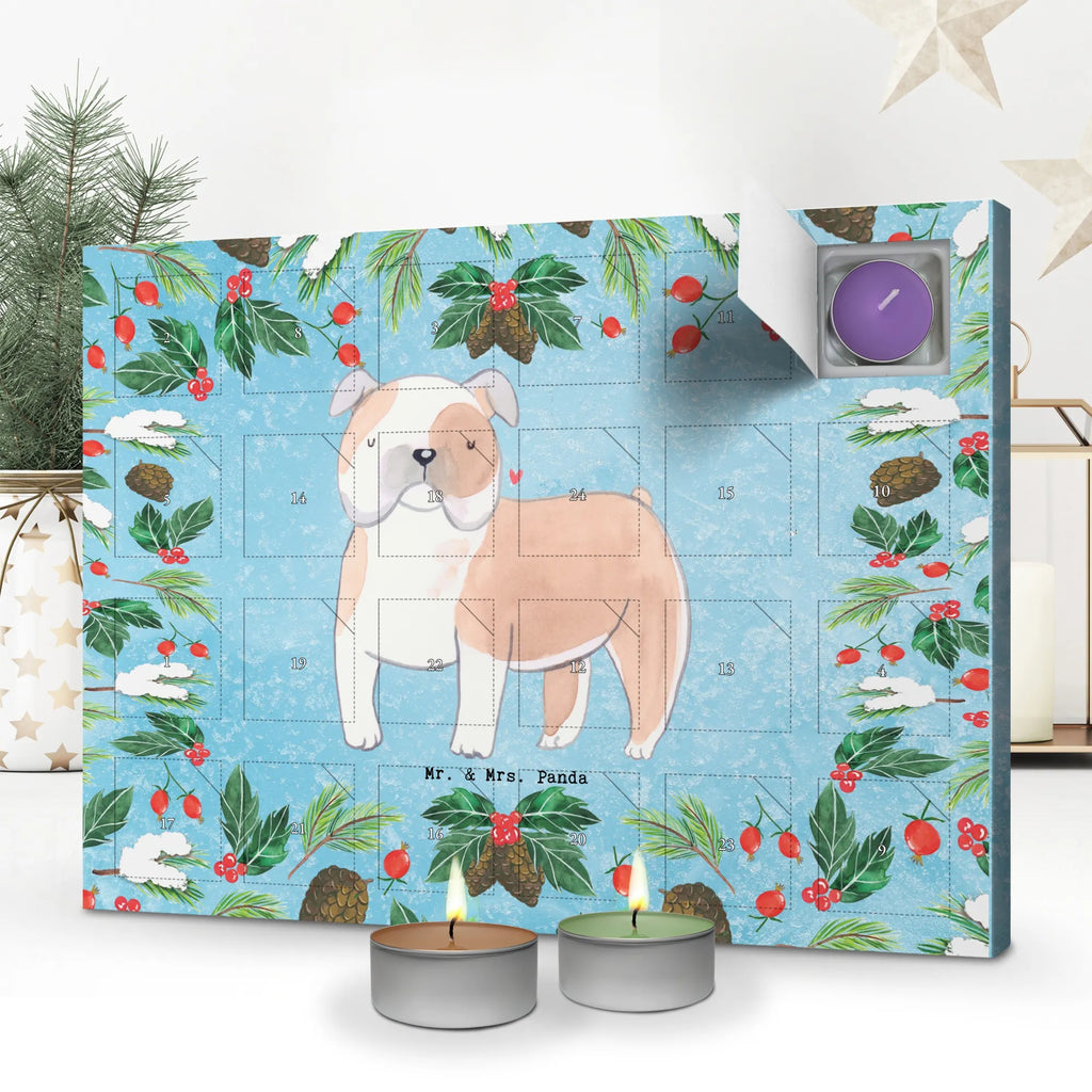 Scented candle advent calendar English Bulldog Moment gift, animal lover, giving, dog breed, purebred dog, dog owner, puppy