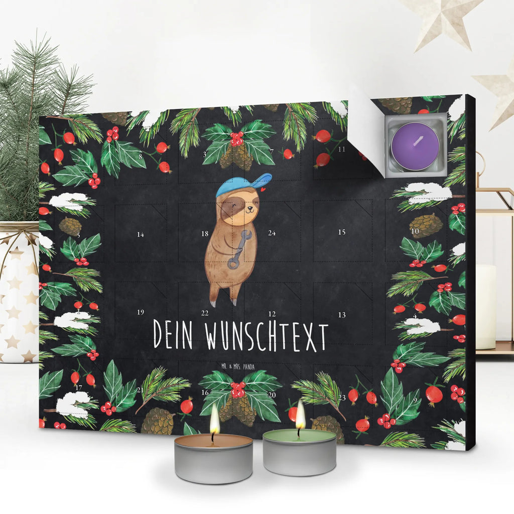 Personalisierter Duftkerzen Adventskalender Faultier Vater Personalisierter Duftkerzen Adventskalender, Vatertag Geschenk, Papa Geschenke, Vater Geburtstag, Vater Handwerker, Vatertag, Papi Geschenk, Papa Geschenk, Vater Geschenk