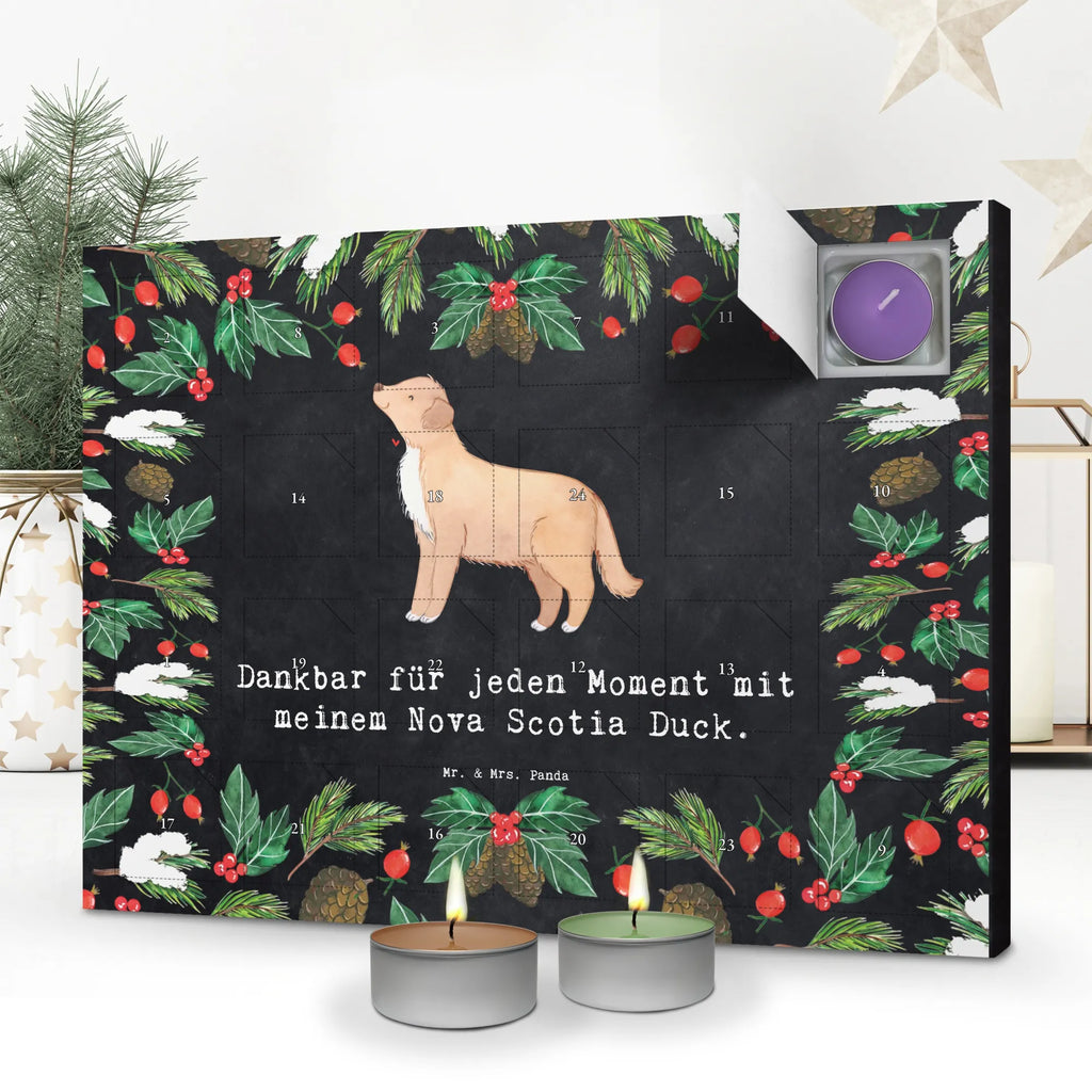 Scented candle advent calendar Nova Scotia Duck Moment gift, animal lover, giving, dog breed, purebred dog, dog owner, puppy