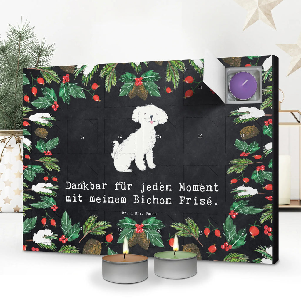Scented candle advent calendar Bichon Frise Moment gift, animal lover, giving, dog breed, purebred dog, dog owner, puppy