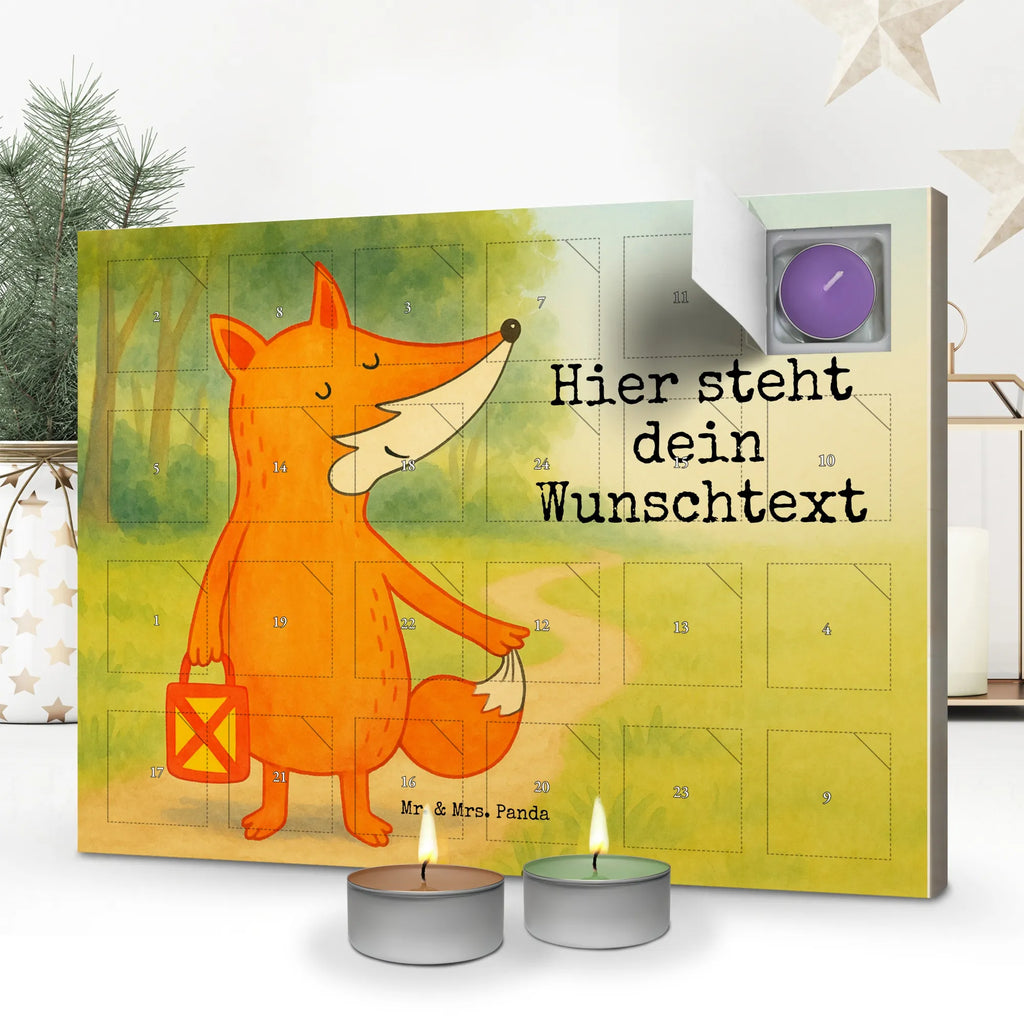Personalisierter Duftkerzen Adventskalender Fuchs Laterne Design Personalisierter Duftkerzen Adventskalender, Fuchs, Liebeskummer Spruch, Sankt Martin, Aufmuntern, Cäsar Otto Hugo Flaischlen, Füchse, Laternenumzug, Laterne, Spruch Trösten