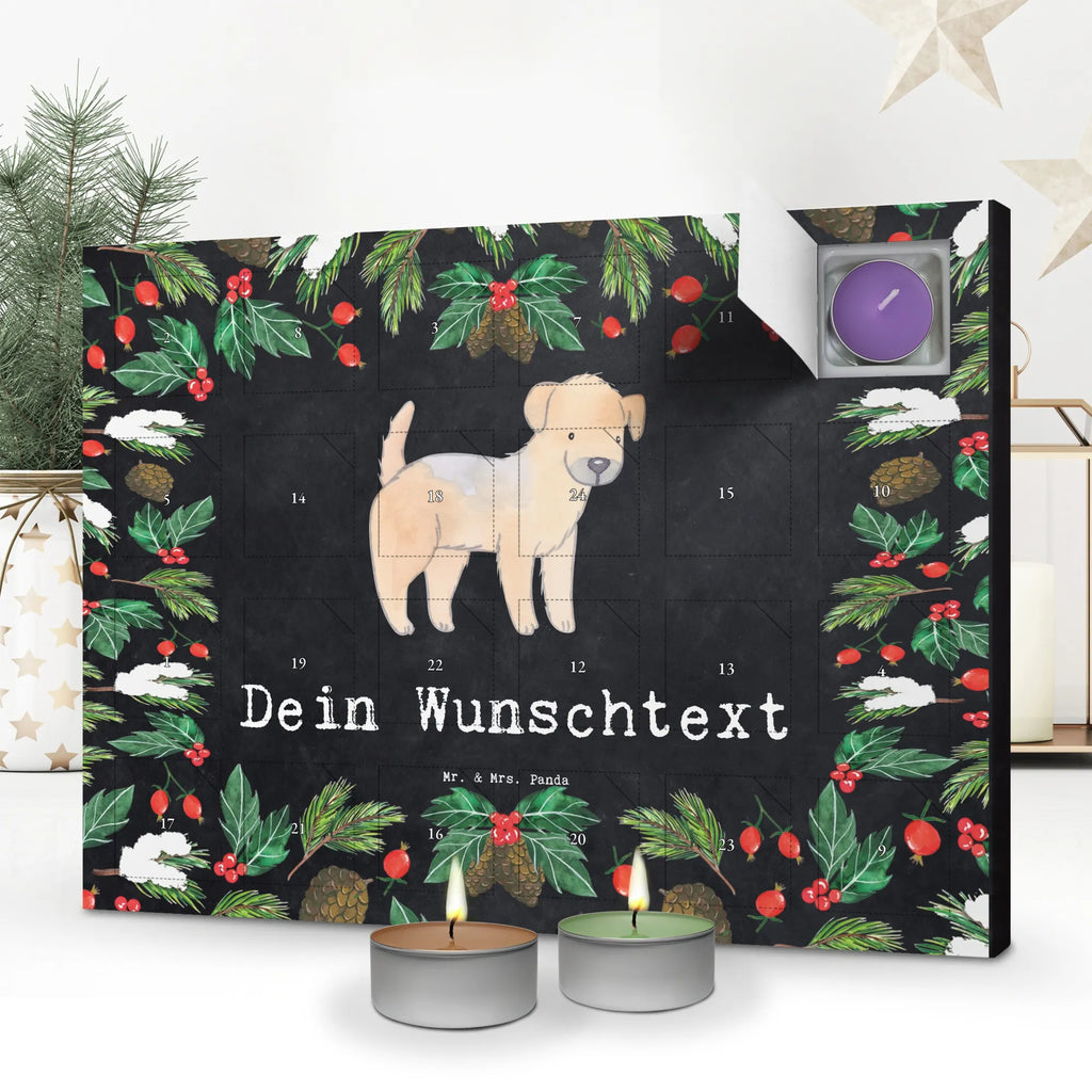 Personalisierter Duftkerzen Adventskalender Border Terrier Moment Personalisierter Duftkerzen Adventskalender, Geschenk, Schenken, Hund, Hunderasse, Rassehund, Hundebesitzer, Tierfreund, Welpe, Border Terrier