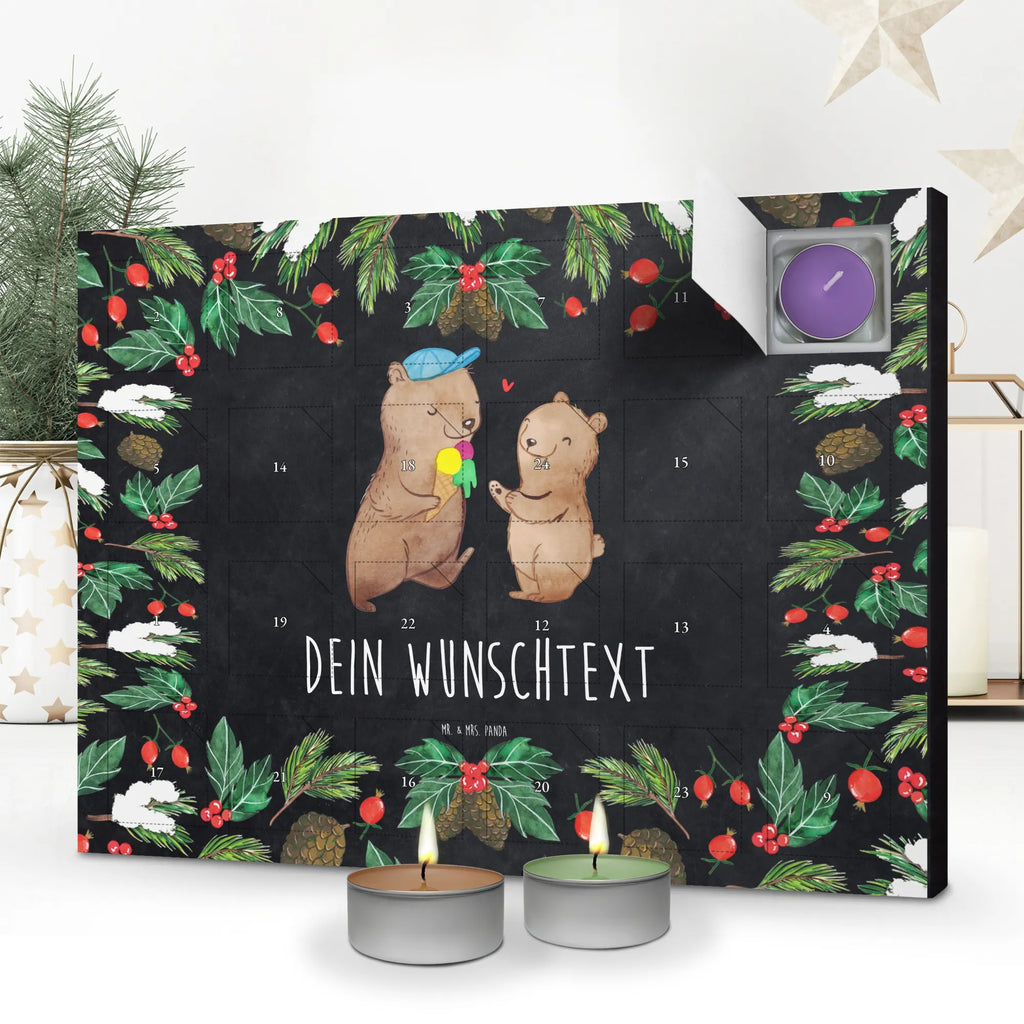  Bears Dad Personalisierter Duftkerzen Adventskalender, Vatertag Geschenk, Papa Geschenke, Vater Geburtstag, Papa Geschenk, Vatertag, Vater Geschenk, Papi Geschenk
