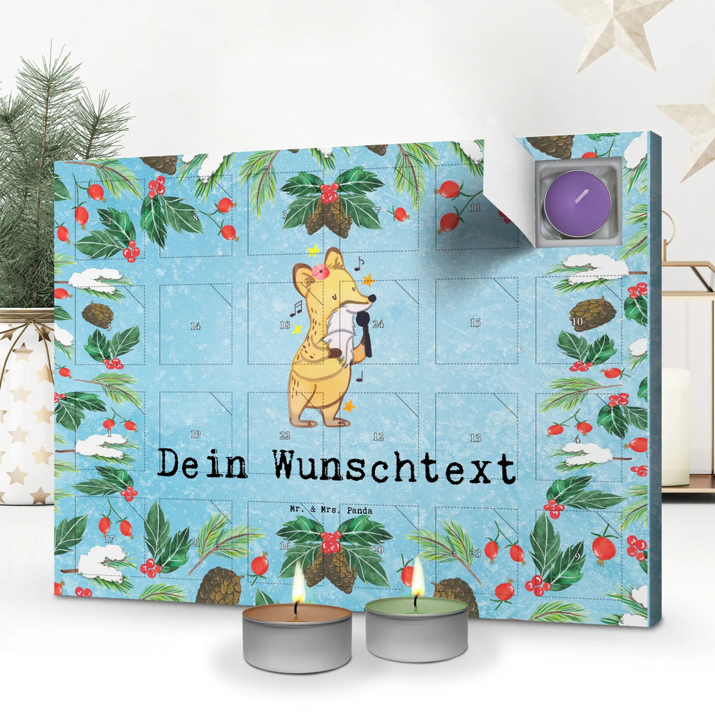 Personalisierter Duftkerzen Adventskalender Sängerin Leidenschaft Personalisierter Duftkerzen Adventskalender, Geschenk, Schenken, Jubiläum, Danke, Dankeschön, Beruf, Ausbildung, Abschied, Rente, Kollege, Kollegin, Arbeitskollege, Mitarbeiter, Firma