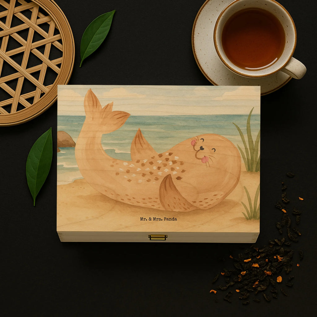 teebeutel aufbewahrungsbox Robbe Liegen Design tee organizer, teedose, tee kiste, teekiste, aufbewahrungsbox tee, vorratsbox tee, teebox, teebox für teebeutel, box für teebeutel, teebeutel aufbewahrungsbox, teebeutel aufbewahrung, teebeutel organizer, teeaufbewahrungsbox, teebeutelbox, tee organizer box, teebehälter, holzteekiste, tee beutel halter, teekasten, tee sortierbox, aufbewahrungsbox für teebeutel, aufbewahrung tee, teebeutel behälter, box für tee, teeaufbewahrung, holzteebox, lustige Sprüche, Tiere, Tiermotive, Gute Laune, Ostsee, Seehund, Robbe, Meerestier, Freude, Strand, Nordsee, Lachen, Robben
