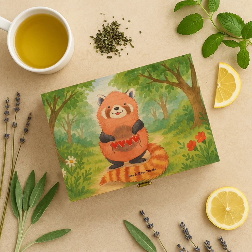 Teebehälter Holz Roter Panda Design tee organizer box, teebeutel aufbewahrung, aufbewahrungsbox für teebeutel, tee organizer, box für teebeutel, tee kiste, teekiste, teebox für teebeutel, teedose, box für tee, aufbewahrungsbox tee, teebox, tee sortierbox, teebeutel organizer, teebeutel aufbewahrungsbox, aufbewahrung tee, teebeutel behälter, teeaufbewahrung, teebeutelbox, tee beutel halter, teebehälter, holzteekiste, holzteebox, teeaufbewahrungsbox, teekasten, vorratsbox tee, lustige Sprüche, Tiere, Tiermotive, Gute Laune, Panda, Rot, Liebe, Herz, Lieblingsmensch, Liebling