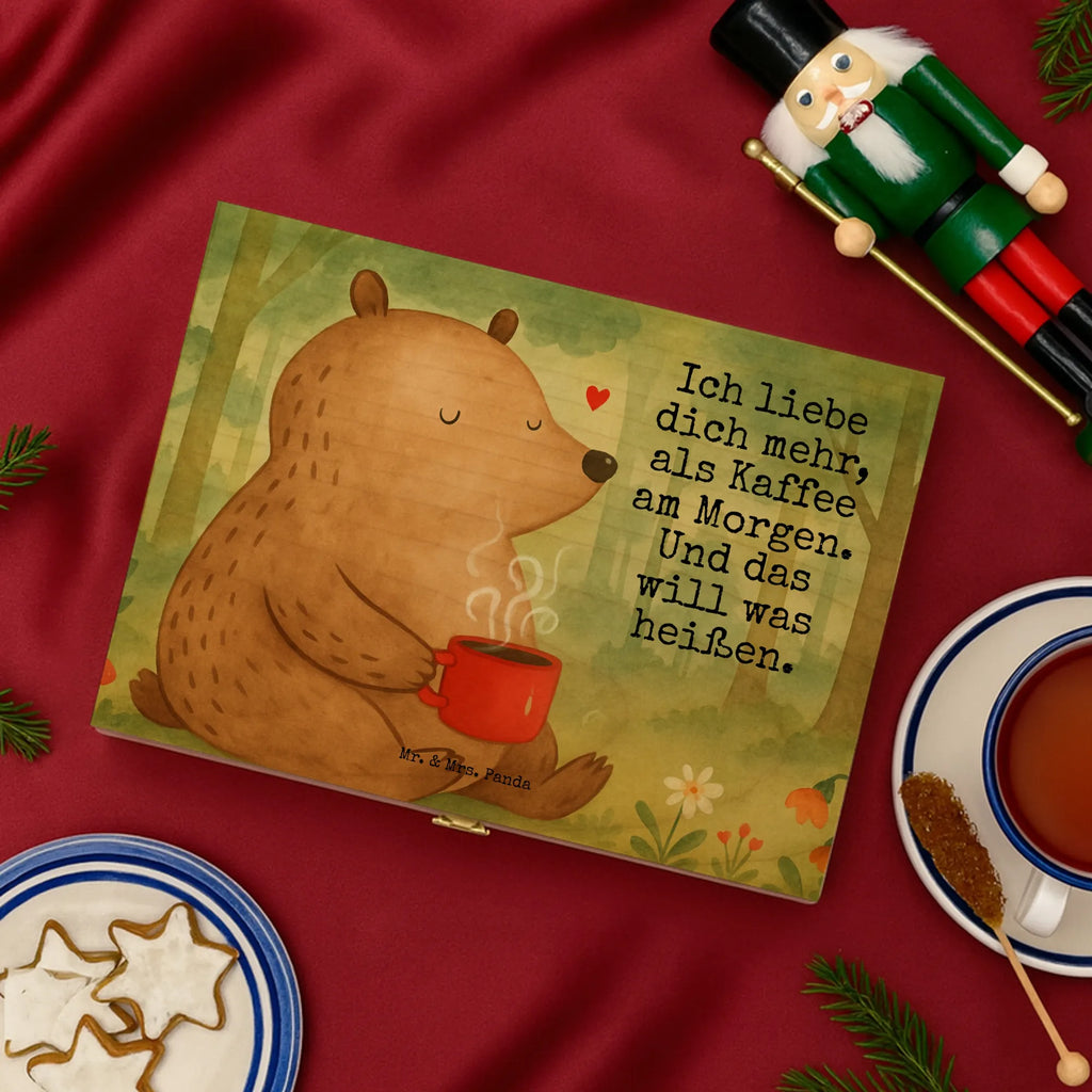  Niedźwiedź Poranna kawa Design Miłość, przyjaciel, przyjaciółka, mąż, żona, wesele, zaręczyny, prośba o rękę, prezent miłosny, rocznica, dzień ślubu