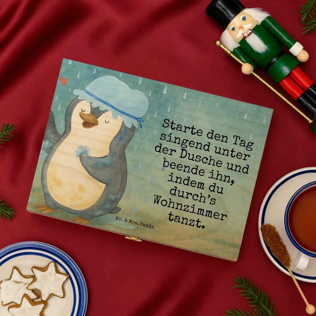  Penguin have a shower Design North Pole, Penguins, being happy, shower, life motto, new beginning, penguins, new start