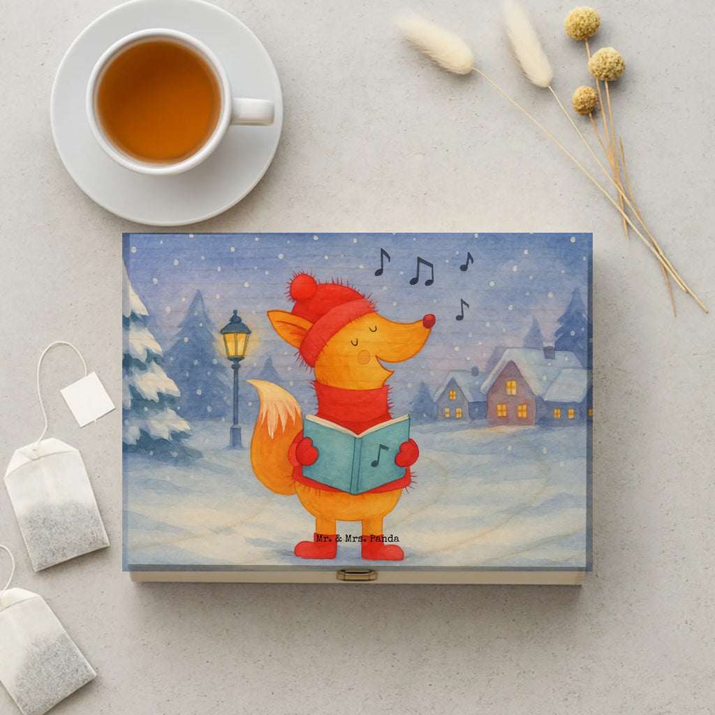 teebox Fuchs Sänger Design box für teebeutel, holzteekiste, teeaufbewahrungsbox, teekiste, aufbewahrung tee, teebehälter, teekasten, teebox, tee sortierbox, teebox für teebeutel, teebeutel aufbewahrung, teeaufbewahrung, aufbewahrungsbox tee, teebeutel aufbewahrungsbox, teedose, tee beutel halter, aufbewahrungsbox für teebeutel, tee organizer box, holzteebox, teebeutel behälter, tee kiste, teebeutel organizer, tee organizer, vorratsbox tee, box für tee, teebeutelbox, Weihnachten, Winter, Weihnachtsdeko, Nikolaus, Advent, Heiligabend, Wintermotiv, Fuchs, Füchse, Sänger, Geschenk Sänger, Weihnachtslieder, Singen