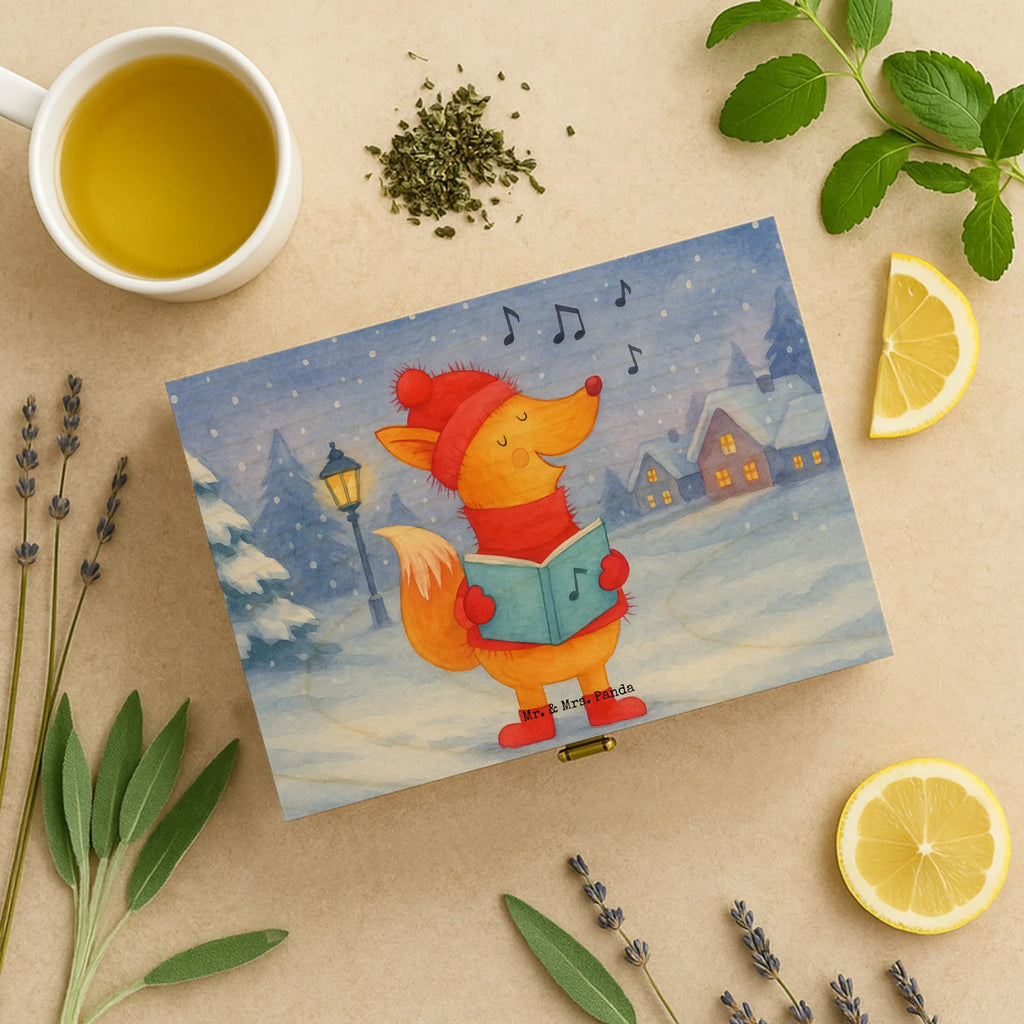 teebox Fuchs Sänger Design box für teebeutel, holzteekiste, teeaufbewahrungsbox, teekiste, aufbewahrung tee, teebehälter, teekasten, teebox, tee sortierbox, teebox für teebeutel, teebeutel aufbewahrung, teeaufbewahrung, aufbewahrungsbox tee, teebeutel aufbewahrungsbox, teedose, tee beutel halter, aufbewahrungsbox für teebeutel, tee organizer box, holzteebox, teebeutel behälter, tee kiste, teebeutel organizer, tee organizer, vorratsbox tee, box für tee, teebeutelbox, Weihnachten, Winter, Weihnachtsdeko, Nikolaus, Advent, Heiligabend, Wintermotiv, Fuchs, Füchse, Sänger, Geschenk Sänger, Weihnachtslieder, Singen