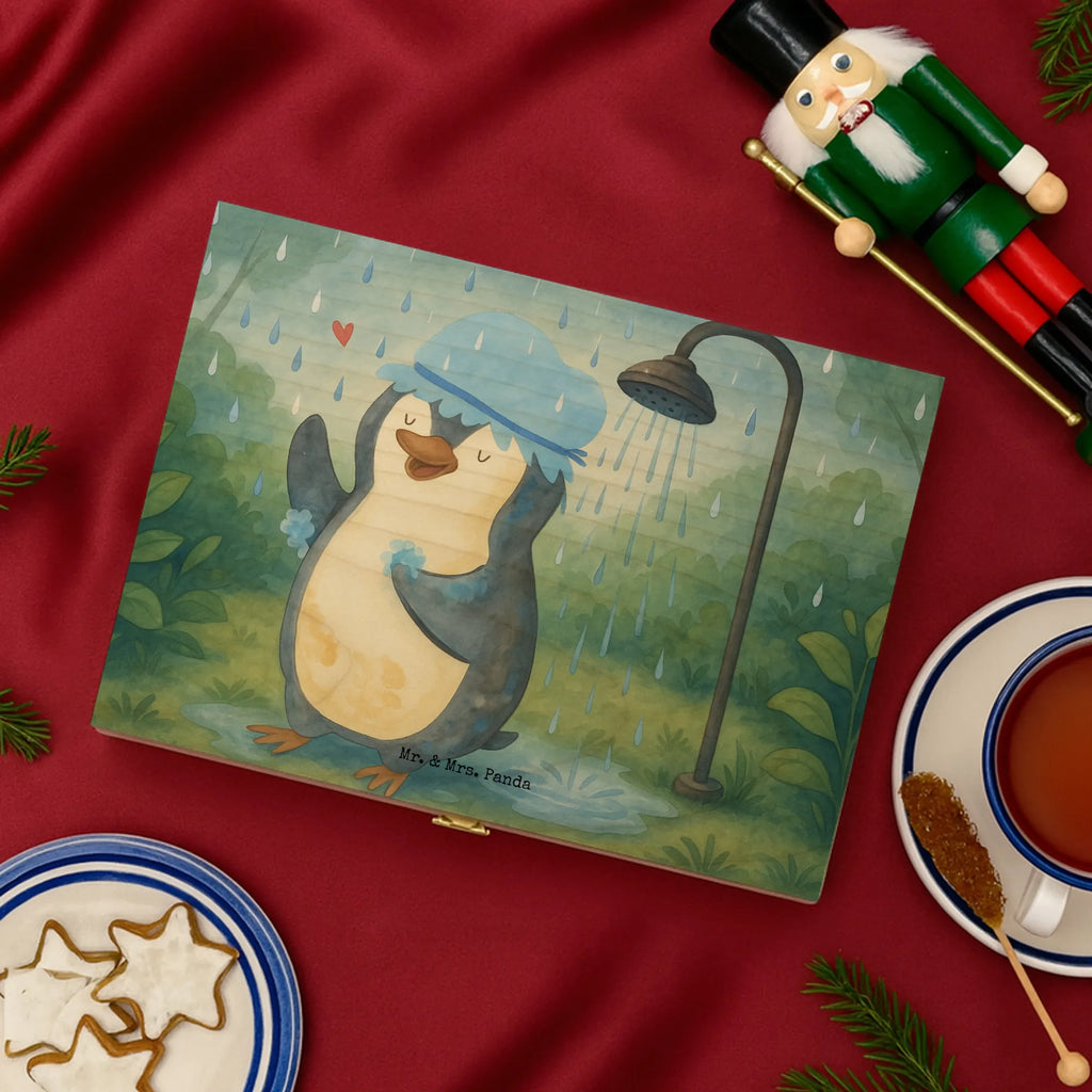  Penguin have a shower Design North Pole, Penguins, being happy, shower, life motto, new beginning, penguins, new start