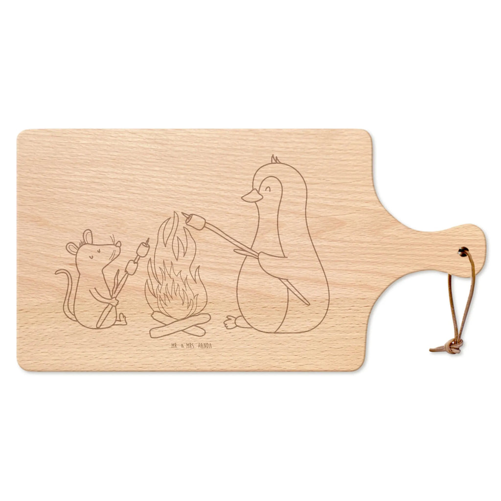 Cutting board with handle Penguin campfire North Pole, Penguins, mouse, work, life motto, everyday office life, penguins, new start, campfire, life motivation, fire