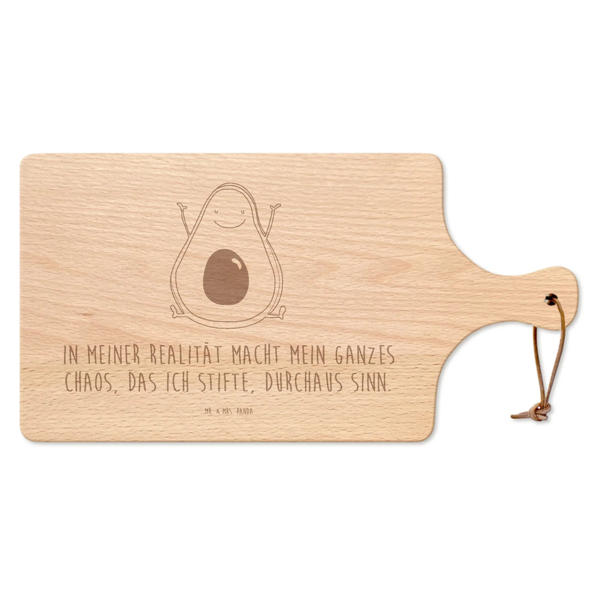 Cutting board with handle avocado Happy vegetables