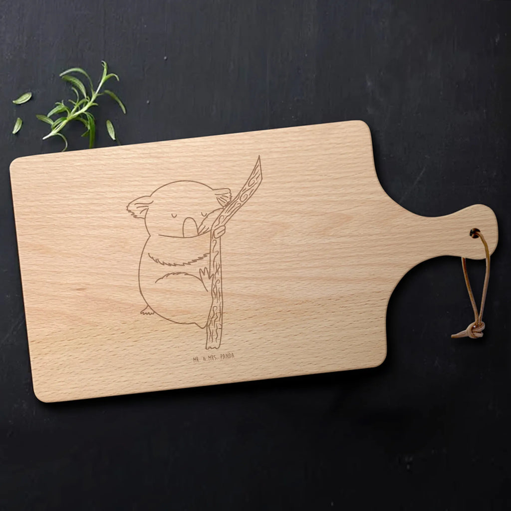 Cutting board with handle koala card, gift ideas, gifts, small animals, cute, cute animal motives, hand drawn, funny sayings, good mood, special gifts, animal lover, dreamland, sleeping, bedroom, koala bear, dream