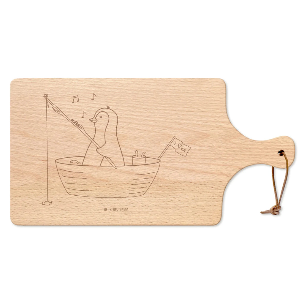 Cutting board with handle Penguin fishing boat North Pole, Penguins, boat, love of life, new beginning, fishing, separation, gift idea heartache, new start, penguins, enjoy, divorce, fishing boat