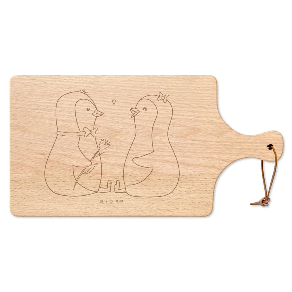 Cutting board with handle Penguin pair North Pole, Penguins, wedding, wedding day, great love, love gift, dream couple, anniversary, lovers, proof of love, wedding gift, penguins