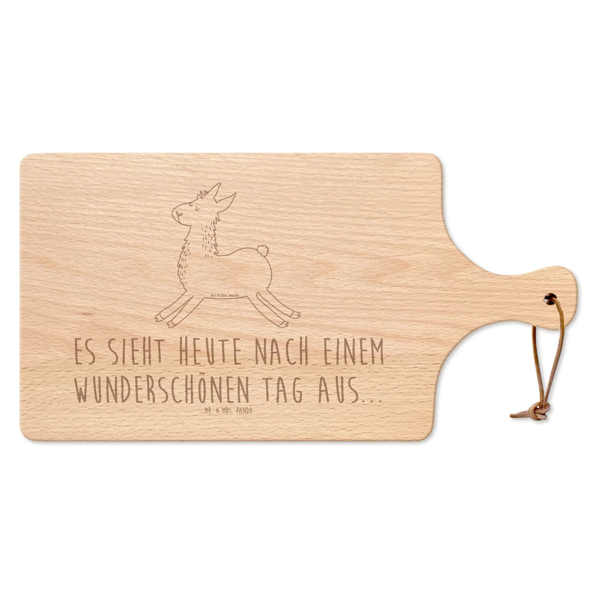 Cutting board with handle lama Jump Llama, alpaca, trendy animal, exam, luck, graduation, good morning, heartache, favourite day, girlfriend, llamas, new start