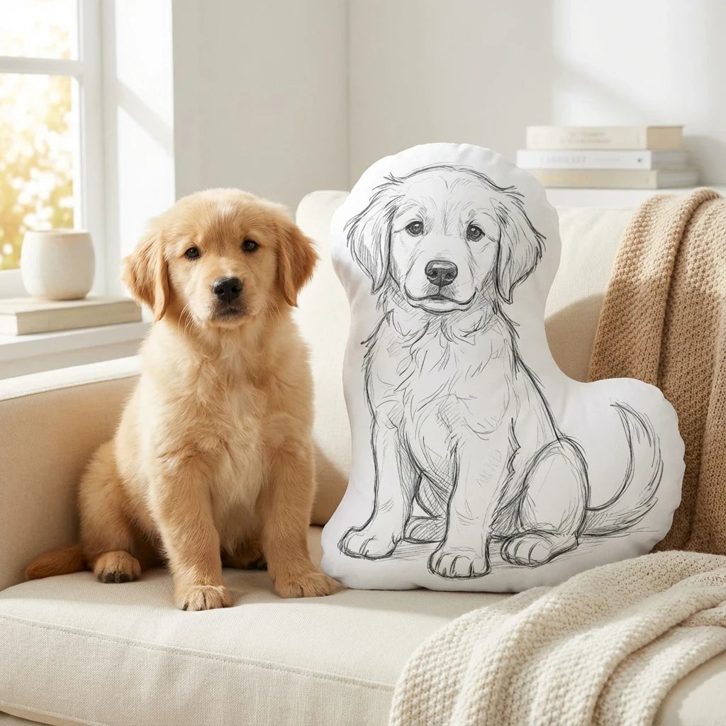 Personalisiertes Formkissen Haustier Design