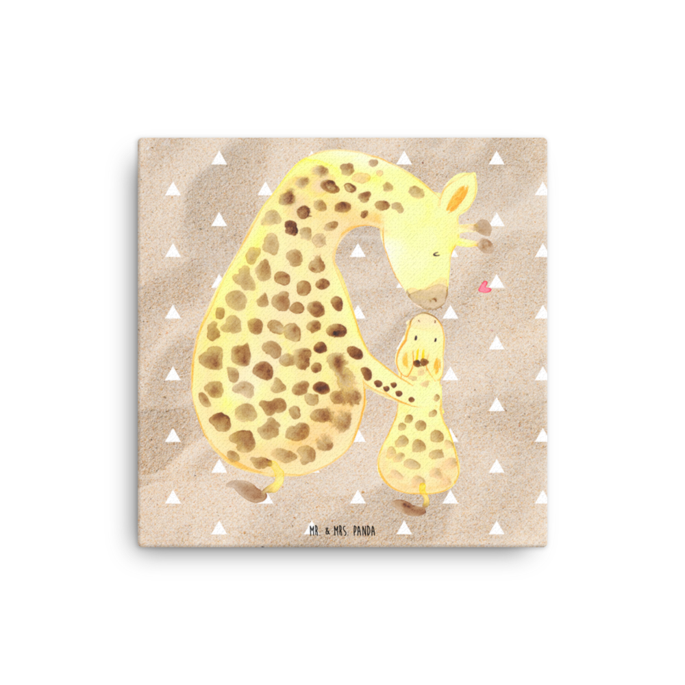 Leinwand Bild Giraffe mit Kind Leinwand, Bild, Kunstdruck, Wanddeko, Dekoration, Afrika, Wildtiere, Giraffe, Kind, Mutter, Mama, Tochter, Sohn, Lieblingsmensch
