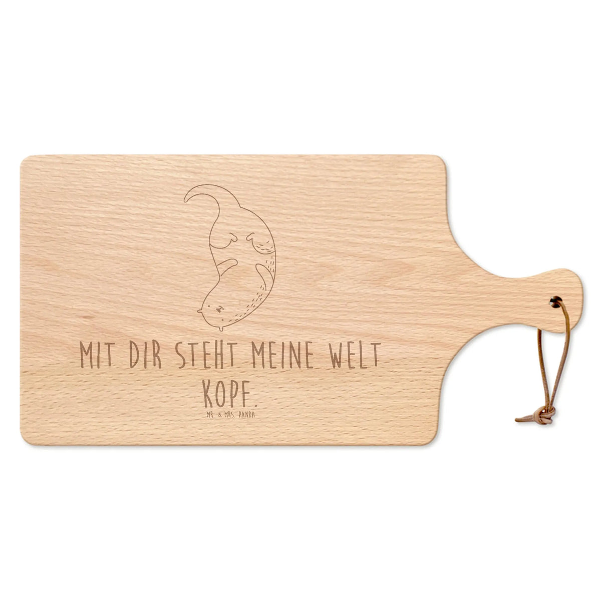 Cutting board with handle otter upside down animal lover, marten, sea otter, European otter, water mammal, aquatic animal, baby otter, predator, water, otter gifts, gift ideas for animal lovers, animal, mammal, water animal, gifts for people in love, Otter Sea Otter Lake Otter