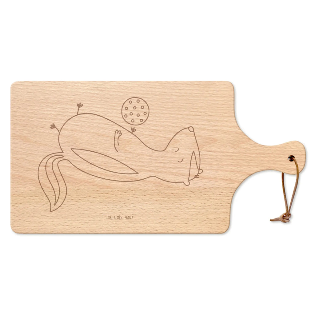 Cutting board with handle skunk ball playful, predator, wild animal, stinky, wisdom