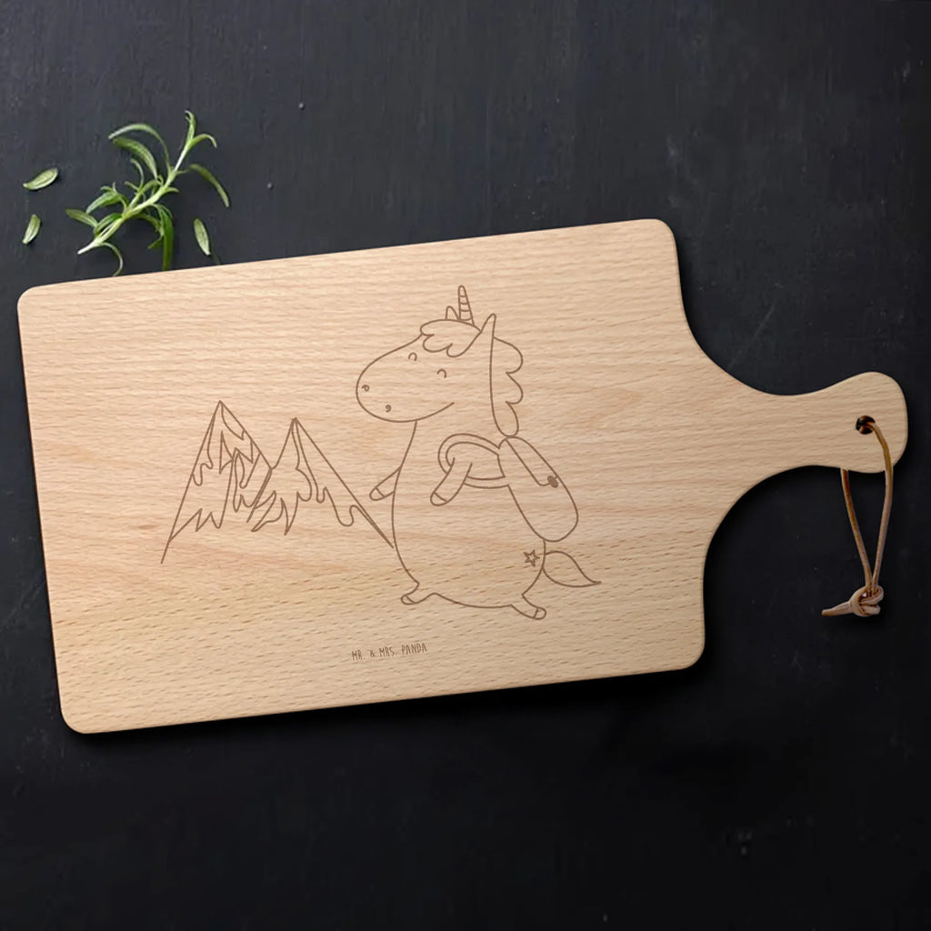 Cutting board with handle unicorn climber world trip, adventurer, mountaineer, adventure, explorer, vacation, travel, world traveler, mountains