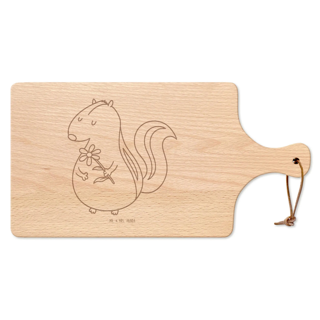 Cutting board with handle skunk flower daydreamer, wild animal, stink, predator, dreamy